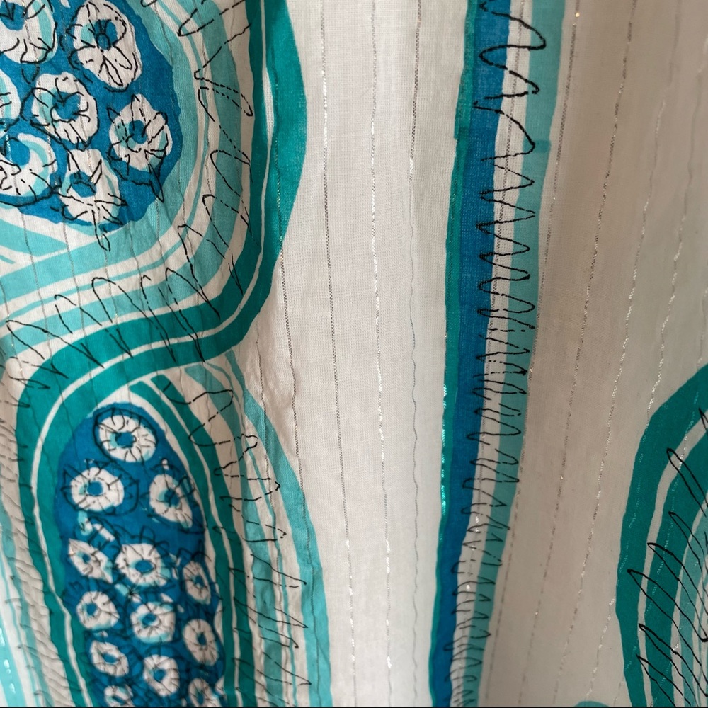 BCBGIRLS!!!! Women’s Turquoise Stripe mini Sundress or Top! Spaghetti Straps. - Picture 4 of 10